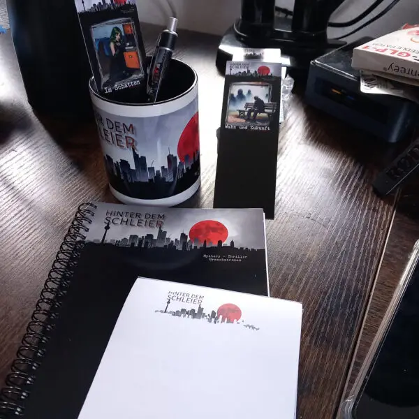 Fan Paket Kaffetasse, Kuli, Notizblock, Notizblätter, Lesezeichen